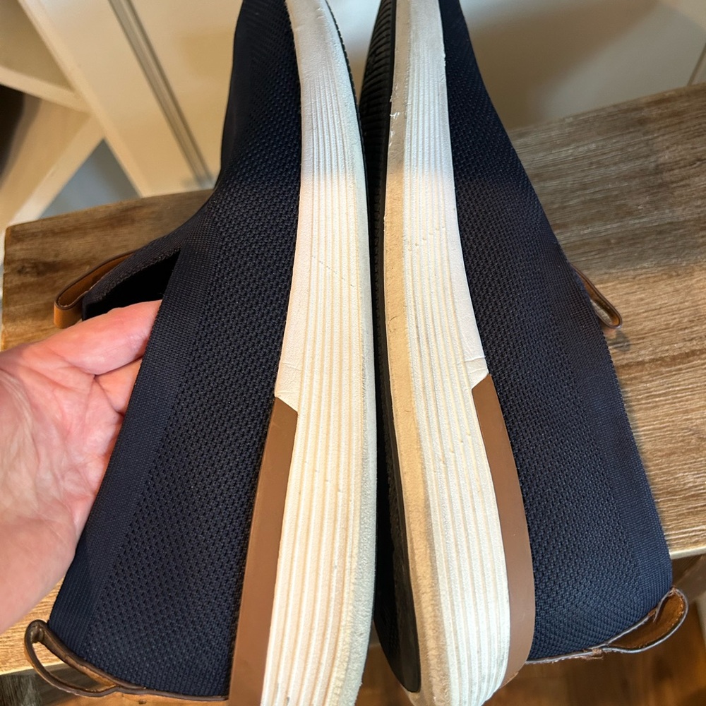 Wolf & Shepherd SWIFTKNIT™ DERBY Navy Blue Sneakers Leather Accents Sz 14 EXLNT - Picture 11 of 11